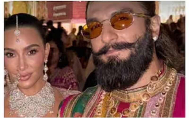 Ranveer Singh-Kim Kardashian Strike A KILLER Pose At Anant Ambani And Radhika Merchant's Wedding! Netizens Call It 'Pic Of The Day'