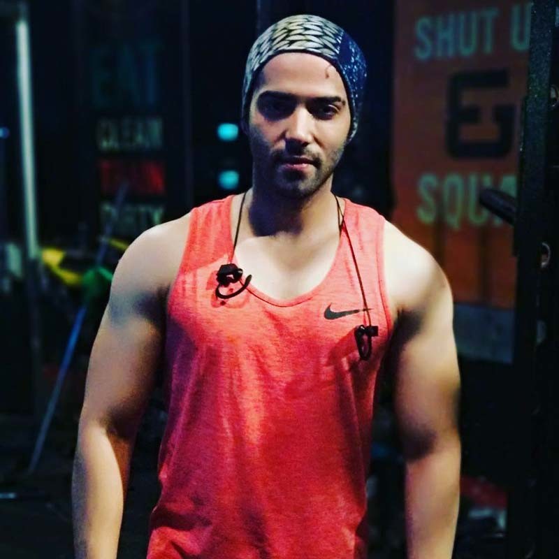 Kinshuk Mahajan poses after a workout session