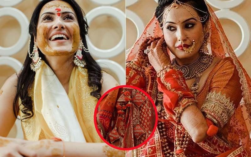 Kamya Panjabi Shares UNSEEN Pics From Wedding Festivities; Gives A Glimpse Into The Customised Details Of Her Lehenga