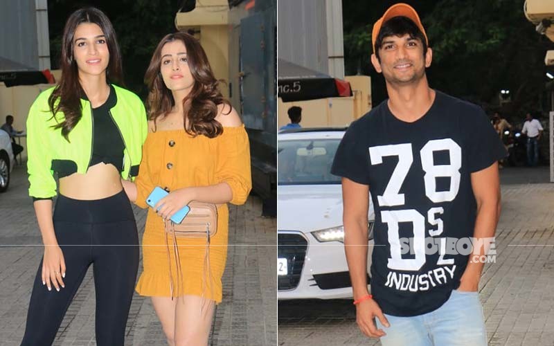 Kriti Sanon Nupur Sanon Sushant Singh Rajput