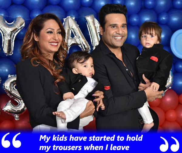 Krushna Abhishek And Kashmera Shah With Kids