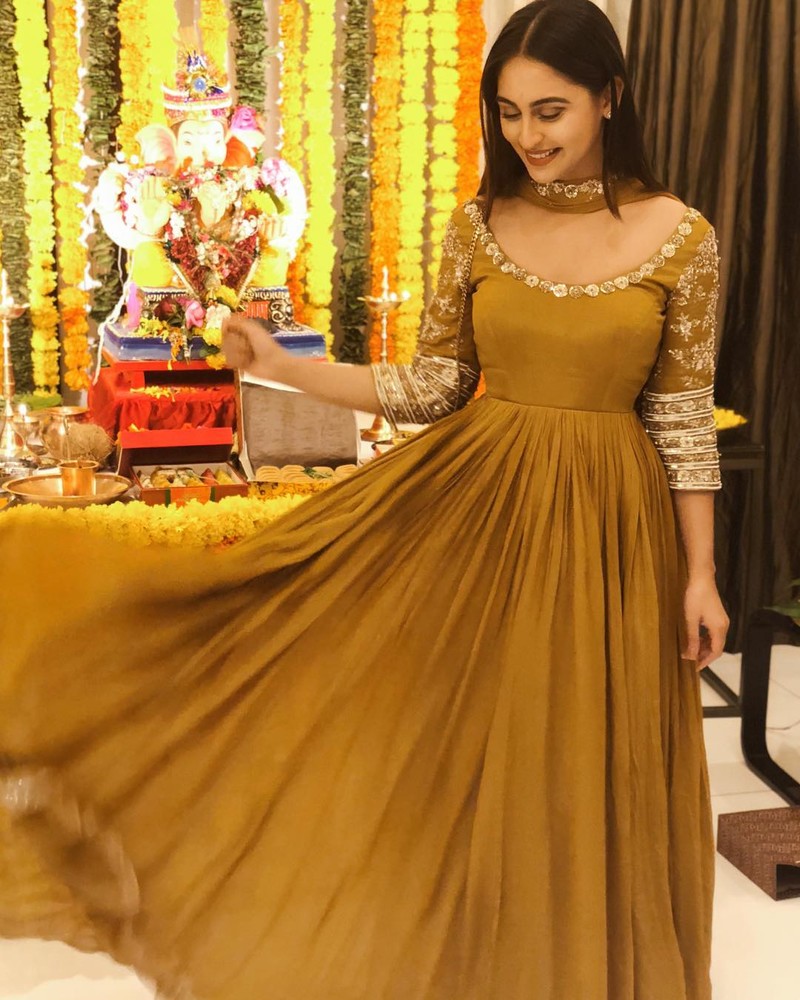 Krystle DSouza Poses In Her Brown Outfit