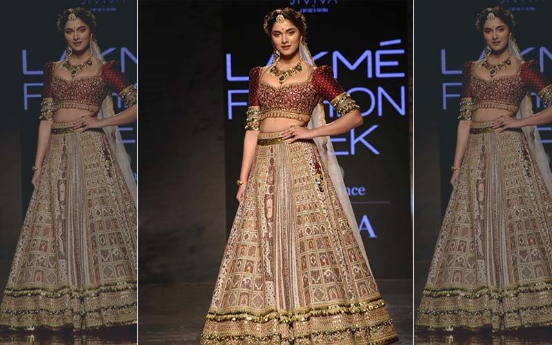 Lakme Fashion Week: Saiee Manjrekar Rocks The Ramp In This Gorgeous Bridal Look