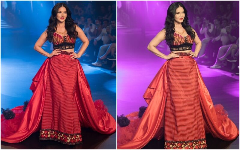 Sunny Leone Turns Showstopper For A Manipuri Fashion Brand; Diva Looks Simply Gorgeous in the Ethnic Outfit