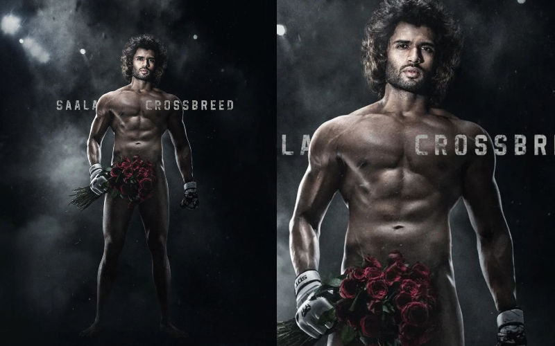 Vijay Deverakonda Bares It All In A NUDE ‘Liger’ Poster, Covers His Modesty With Just A Bouquet Of Roses; Girls Make Sure You Don’t Forget To Breath!