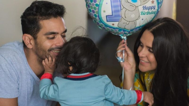 Neha Dhupia And Angad Bedi Wish Their Little Munchkin Mehr On Her First Birthday; Pen Heartwarming Posts