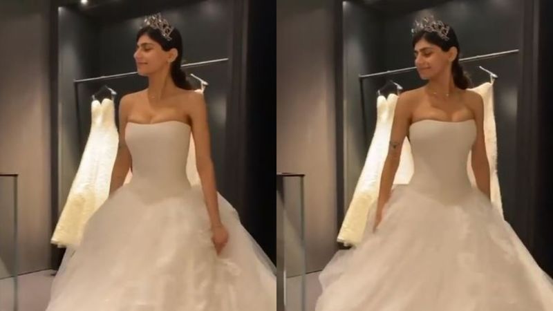 Former Porn Star Mia Khalifa Tries Being ‘Extra’ As She Gives Fans A Glimpse Of Her Wedding Gown – VIDEO