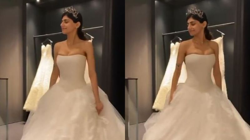 Former Porn Star Mia Khalifa Tries Being 'Extra' As She Gives Fans A  Glimpse Of Her Wedding Gown â€“ VIDEO