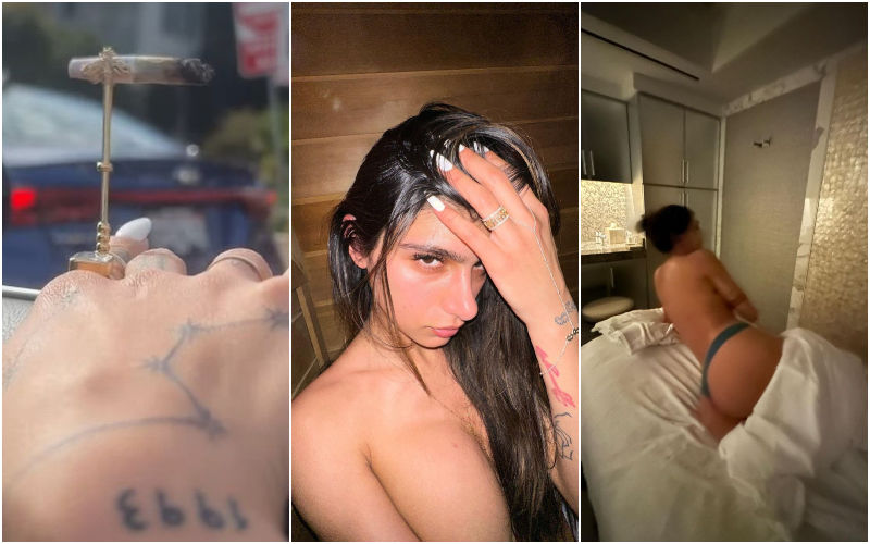 Mia Khalifa All Massage Videos - Mia Khalifa Flaunts Her Curvy Booty And Golden Ring Desigened to Hold  Cannabis Joins! Fans Are In Love With Her Latest Post-WATCH