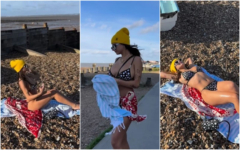 Mia Khalifa Trolls British People As She Shares A Video Relaxing on The UK Beach In Bikini! Flaunts Her Busty Assets And Envious Curves-REPORTS