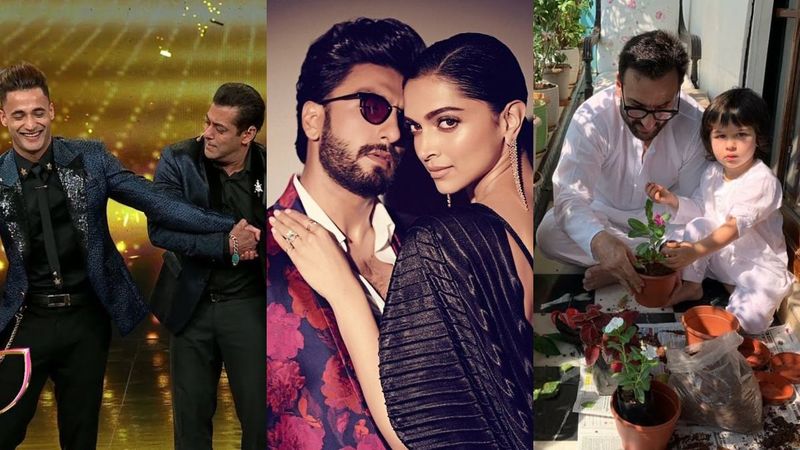 Most-Liked INSTA Pics This Week: Asim Riaz With Salman Khan, Ranveer-Deepika’s Intimate Workout, Saif-Taimur’s Quarantine Routine And MORE