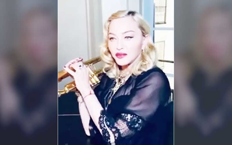 Madonna Bares It All In A See-Through Bra In Latest Post; Backs The Pic With A Sassy Disclaimer For The Offenders