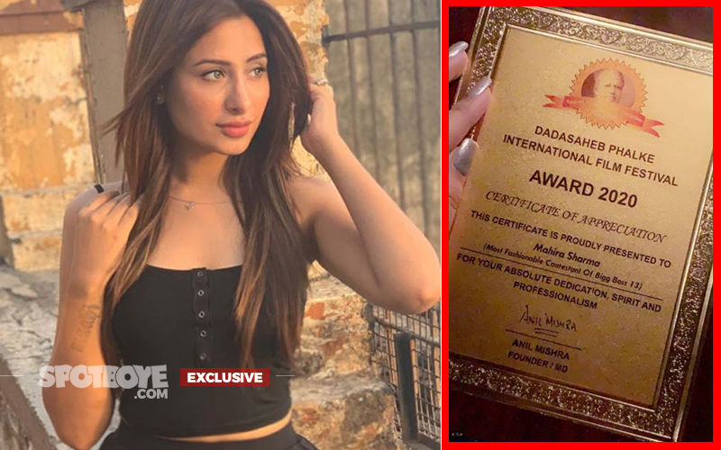 Mahira Sharma COMES CLEAN On The Dadasaheb Phalke Controversy, Bigg Boss 13 Contestant Was Wrongly Communicated; Says, 'I Am Hurt'- EXCLUSIVE