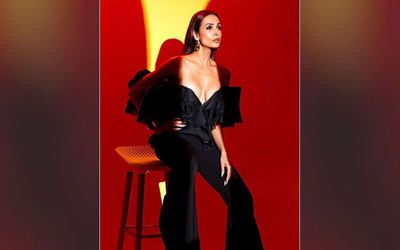 Malaika Arora Dares To Bare In A Bold Off-Shoulder Black Pantsuit!