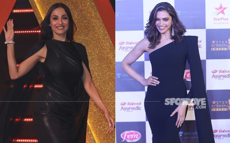 Malaika Arora Or Deepika Padukone- Which Diva Added Extra Zing To The Black Cape Gown?