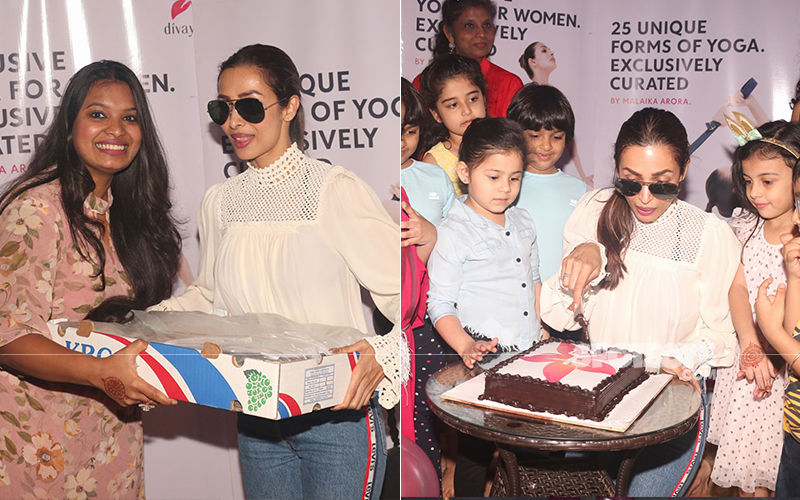 Malaika Arora Launches DivaYoga; Cuts Cake With Little Ones