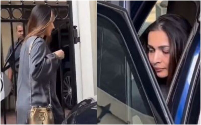 SPOTTED! Malaika Arora Visits Arjun Kapoor's Residence, Amid Breakup Rumours; Netizens Feel She Looks 'Sad'- WATCH Video Inside