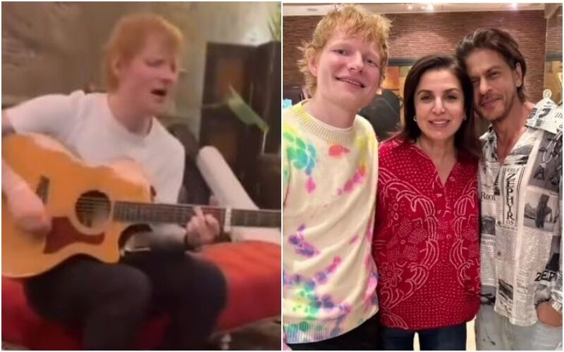 Ed Sheeran Performs A Private Concert For Shah Rukh Khan At His Residence Mannat; VIDEO Goes Viral!