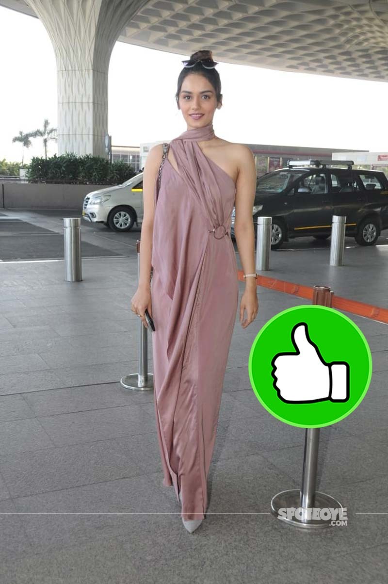 Manushi Chillar Spotted At Airport