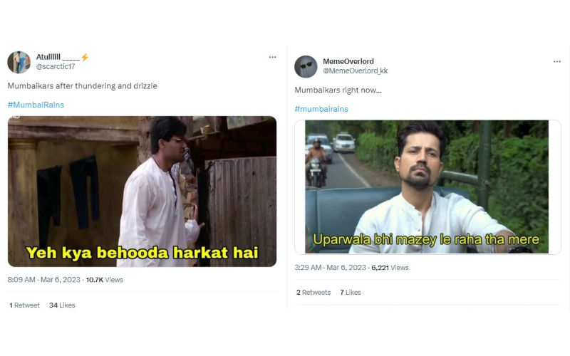 VIRAL! Rains And Hailstorms Surprise Mumbaikars Ahead Of Holi 2023; Netizens Storm Twitter With FRESH And FUNNY Memes-SEE BELOW