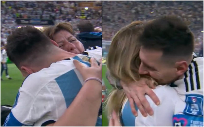 Lionel Messi Hugs Mom Following Argentina’s WIN Over France At FIFA World Cup 2022 Finals! SEE VIRAL VIDEO