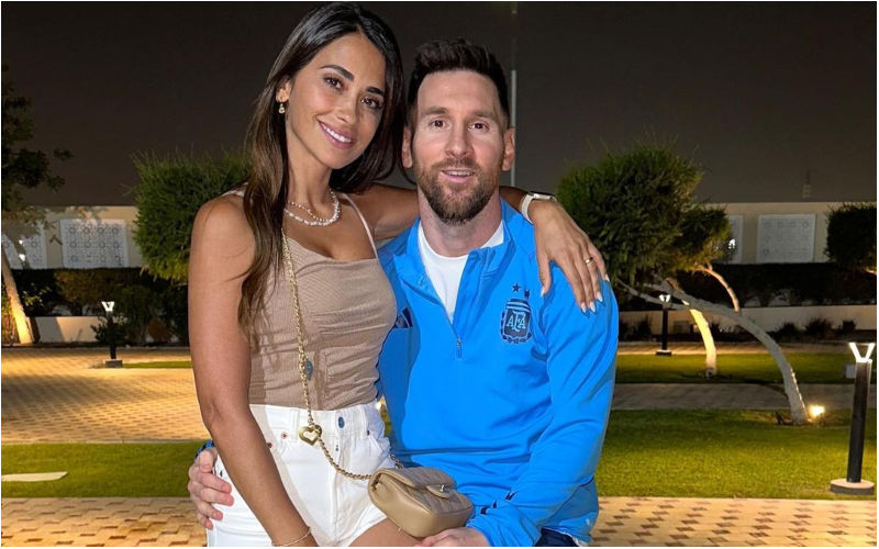 Lionel Messi’s wife Antonela Roccuzzo Performs Seductive Dance In Sultry Red Dress While Holding Glass Of Wine-WATCH!