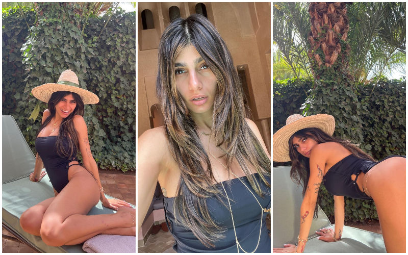 Mia Khalifa Raises Eyebrows With Her Sultry Photos In Daring Black Swimsuit; Internet Calls Her ‘EYECANDY’-PICS INSIDE