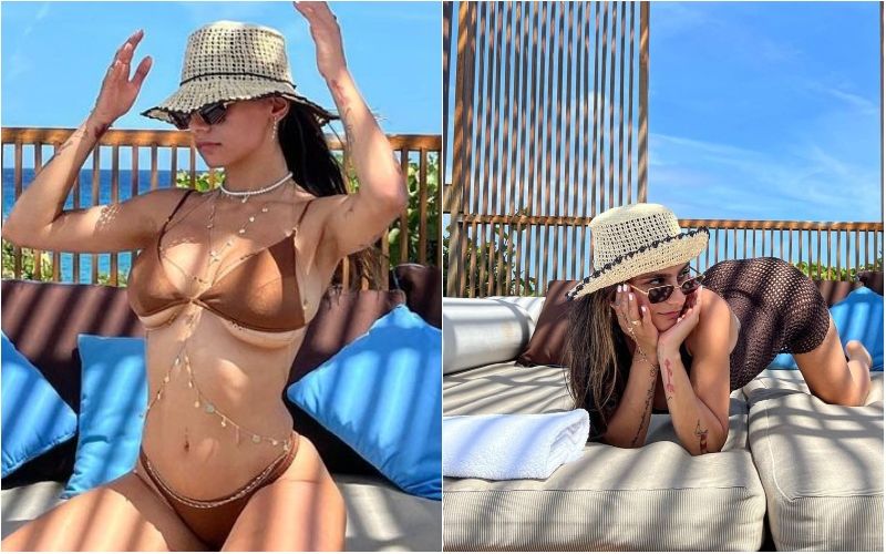 Ex-pornstar Mia Khalifa Sizzles In A Bold Nude Colored Bikini; These Seductive Poses Will Make You Go Beserk-SEE PICS!