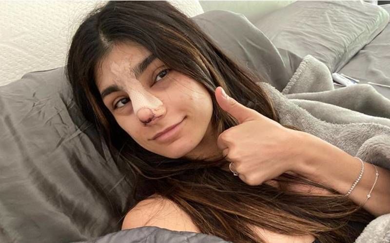 Former Porn Star Mia Khalifa Gets A Nose Job To Make It More Feminine; Preaches All To Not Idolise Women As Seen On Social Media