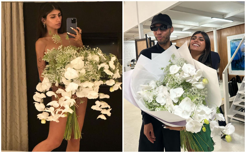 Mia Khalifa Poses NUDE On Instagram! Covers Her Modesty Only With A Bouquet Of Flowers-SEE PICS