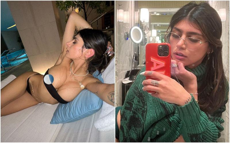 Mia Khalifa Teases Her Fans With Nip Slip? Flaunts Her Busty Assests In Ultra-Mini Bikini Before Stripping Off At Spa And Reading The 'Art Of Cannabis'-WATCH!