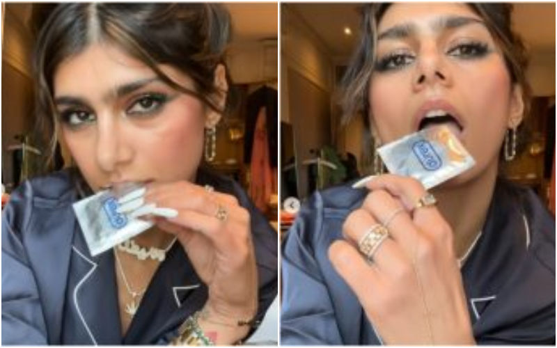 Ex Pornstar Mia Khalifa Seduces Fans As She Tears Open Condom In The Sexiest Way Possible 3970