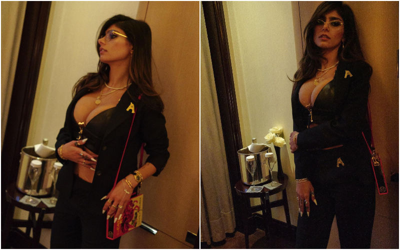 Mia Khalifa Is The Real BOMBSHELL! Flaunts Her Busty Assets In An All-Black Outfit And Fans Cannot Stop Drooling Over Her Sultry Looks-WATCH!