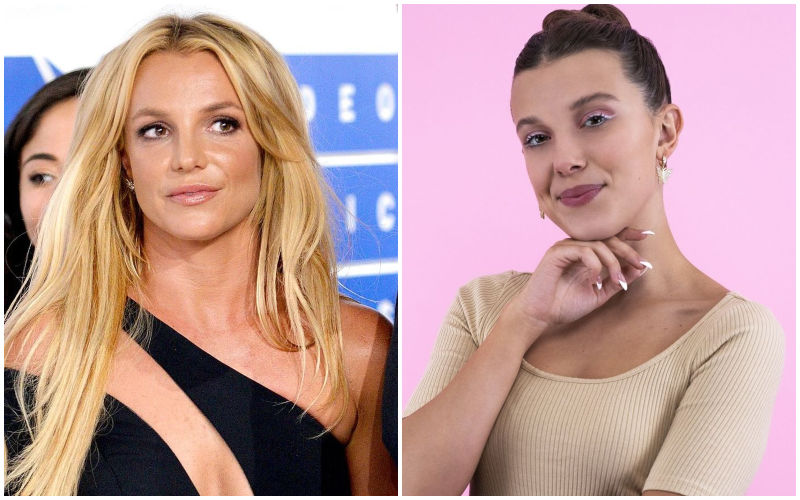 Its giving 2000s pop star': Millie Bobby Brown stuns in sheer pink  bralette, fans compare her to Britney Spears stating 'That biopic is hers