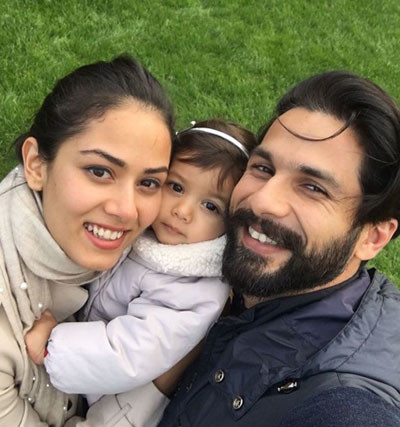 Mira Rajput And Shahid Kapoor With Misha