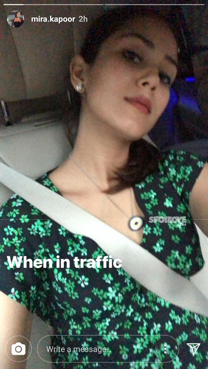 Mira Rajput Stuck In Traffic