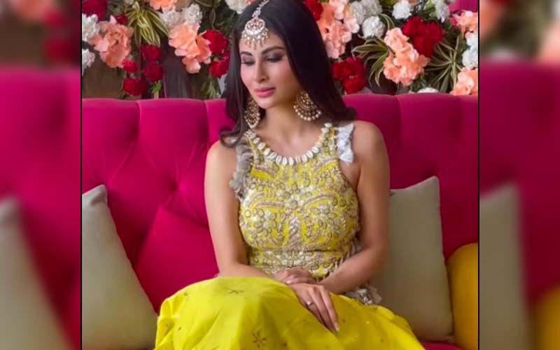 INSIDE PICS From Mouni Roy-Suraj Nambiar's Mehendi And Haldi Ceremony: Actress Looks Breathtakingly Beautiful In A Yellow Outfit