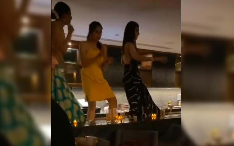 VIRAL VIDEO! Mouni Roy Dances With Her Girl Pals On Top Of A Bar Counter At Her Wedding After-Party And It's Unmissable