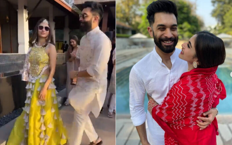 Newlywed Mouni Roy Receives A Sweet Kiss From Hubby Suraj Nambiar Before Griha Pravesh, Sizzles In A Dress For Afterparty: WATCH VIDEOS