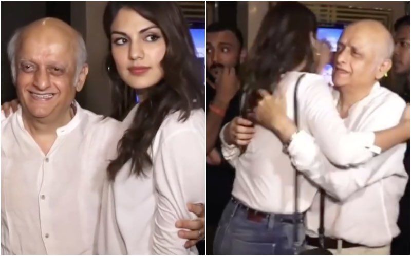 Old Video Of Rhea Chakraborty Hugging And Posing With Mukesh Bhatt, Asking Paps To Take The Best Picture, Goes Viral – VIDEO