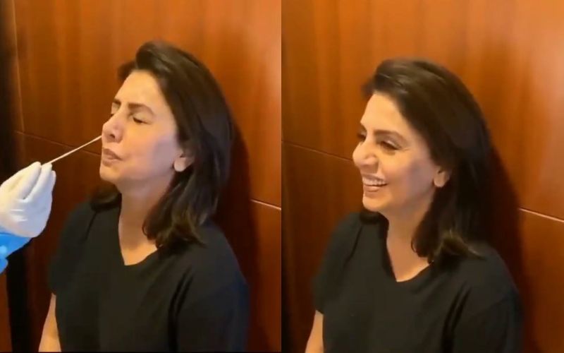 Neetu Kapoor Undergoes The Swab Test With Absolute Grace; Happily Exclaims 'It's Fab' After Getting Done - VIDEO