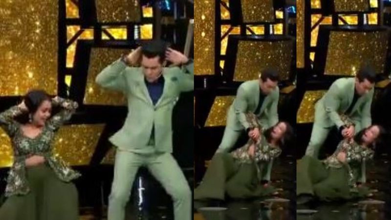 Indian Idol 11 Neha Kakkar Has An Oops Moment As She Falls While Shaking A Leg With Host Aditya 