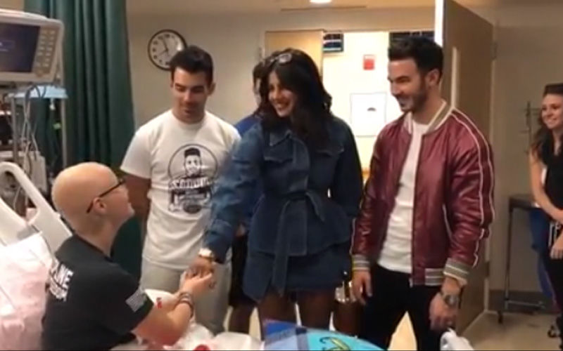 Priyanka Chopra And Jonas Brothers Meet A Fan In A Hospital, Make Her Day: Watch video