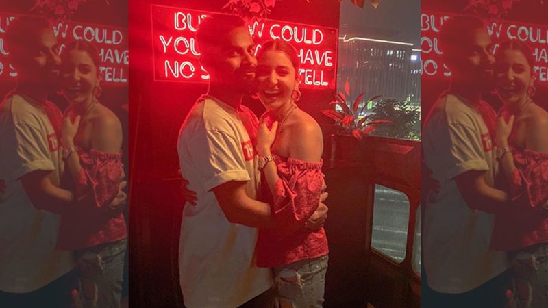 Away From 'Tea Serving' Claims Lovebirds Anushka Sharma And Virat Kohli Paint The Town Red With Their Latest Cuddly Picture