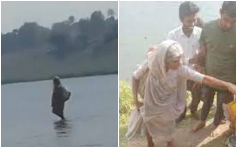 VIRAL! Woman With Divine Powers ‘Walks On Narmada River’? Netizens Call Her ‘Narmada Devi’-DETAILS INSIDE