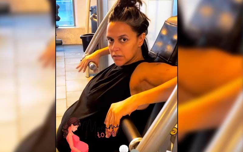 Preggers Neha Dhupia Gives Major Fitspiration As She Works Out In The Gym; Angad Bedi Gives A Glimpse Of His Wife's Workout Session
