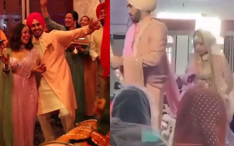 NehuDaVyah: Neha Kakkar And Rohanpreet Singh Take Pheras And Get Hitched In A Gurudwara; Mr And Mrs Look Splendid In Pink Outfits - WATCH Inside Video