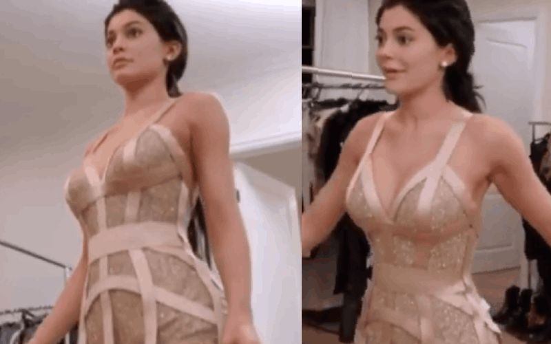 When Kylie Jenner Almost Had A Nasty Fall During Met Gala Fittings Wearing A Versace Dress Which She Ultimately Ditched