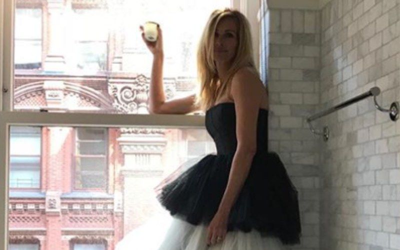 Met Gala 2020: Julia Roberts Dresses Up In A Gorgeous Tube Gown To Pose In Her Bathroom Because 'Stay Home, Stay Safe'