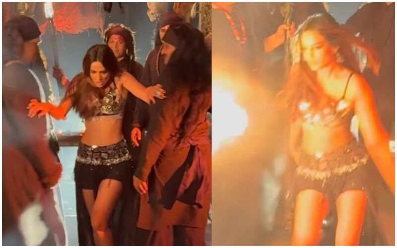 OMG! Nia Sharma Escapes Fire During Suhagan Chudail Shoot In Mumbai, VIDEO Goes Viral - WATCH